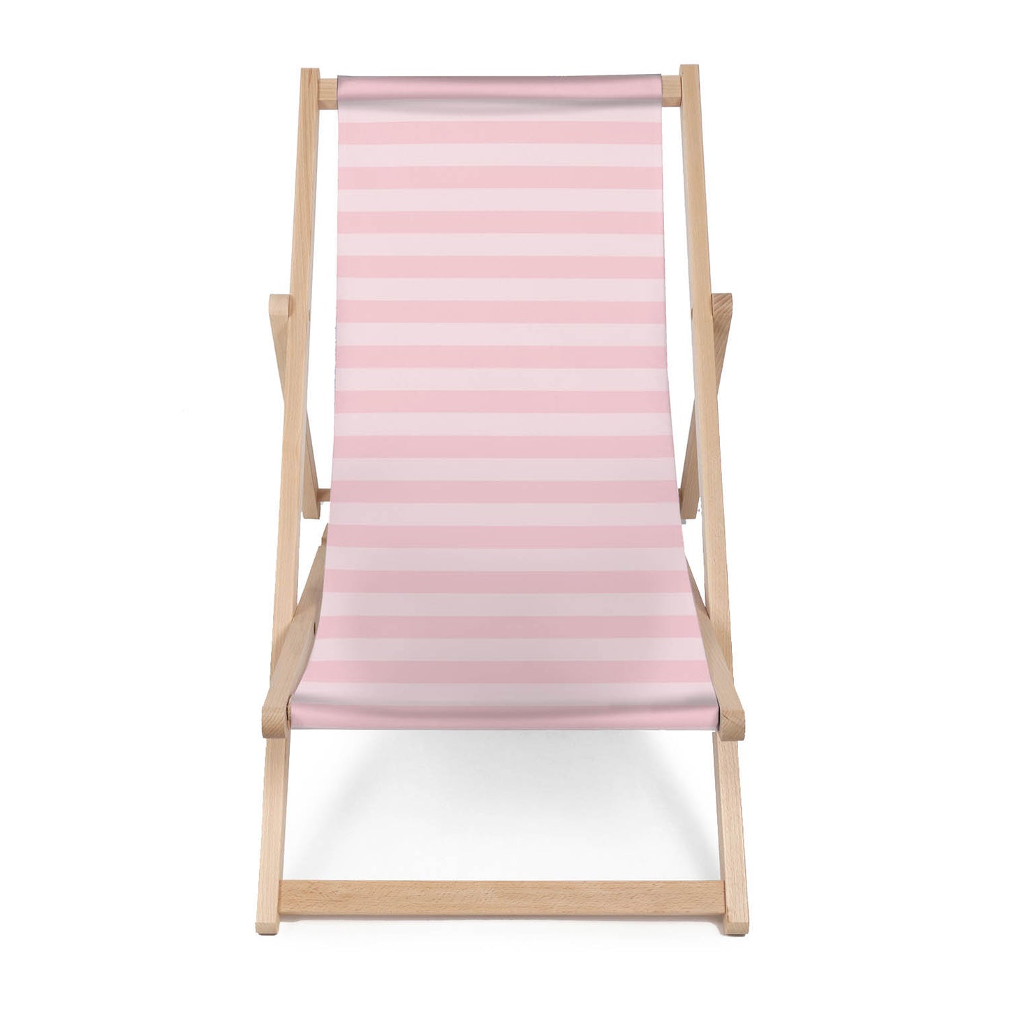 Holz Liegestuhl Pink Geometric Stripes
