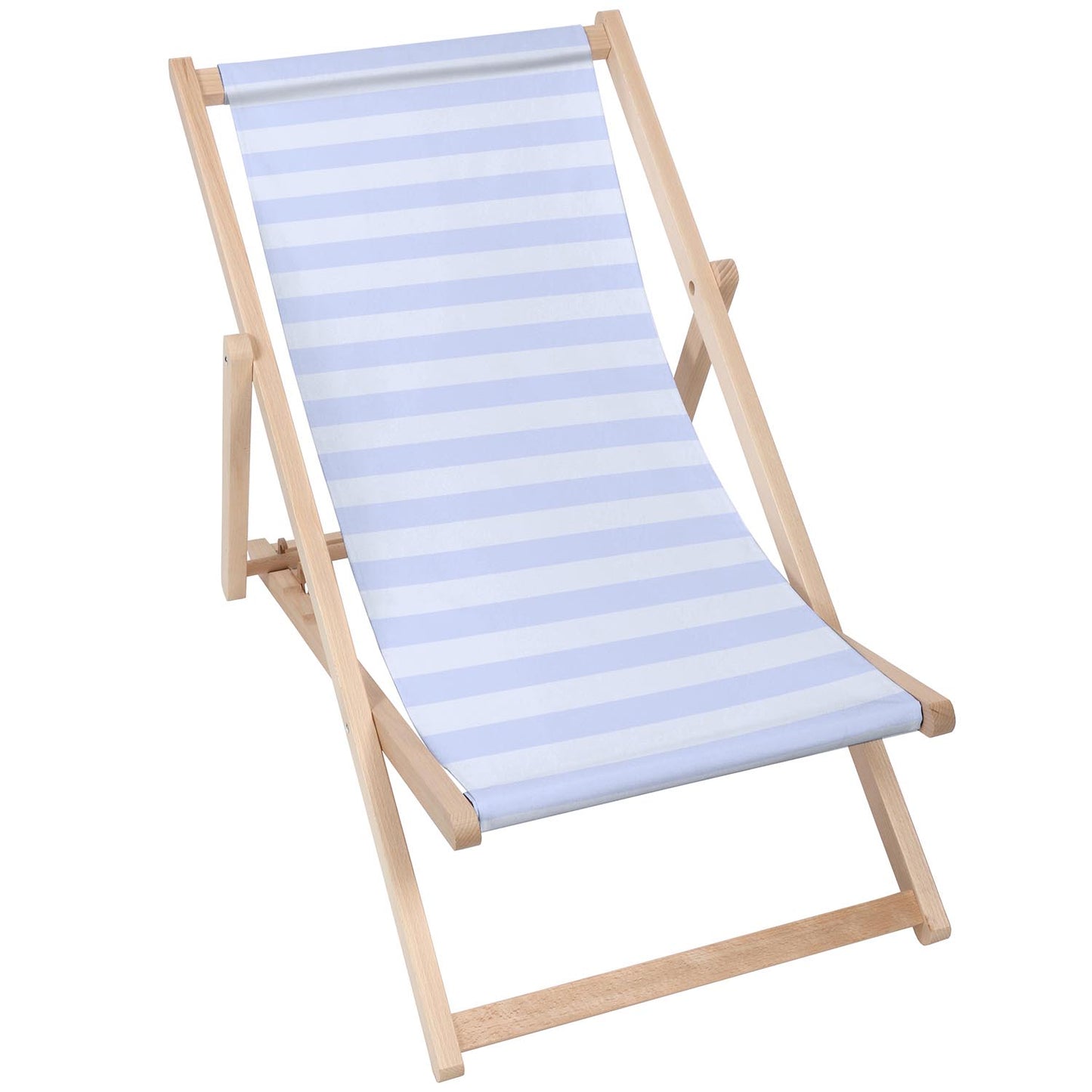 Holz Liegestuhl Blue Geometric Stripes