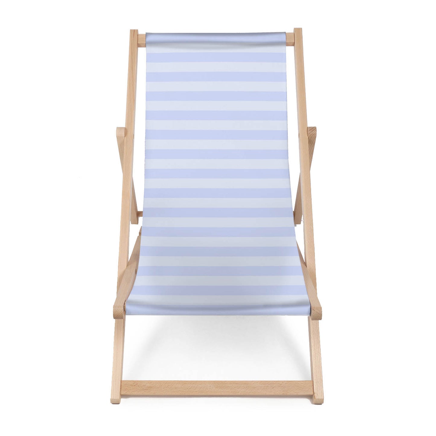 Holz Liegestuhl Blue Geometric Stripes