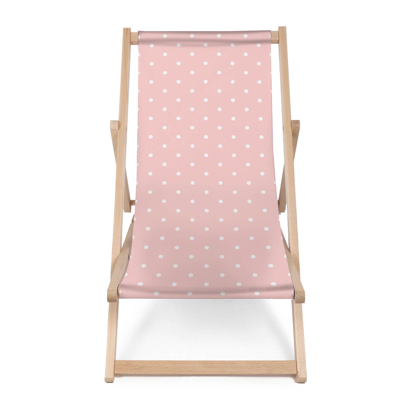 Holz Liegestuhl Pink Geometric Dots