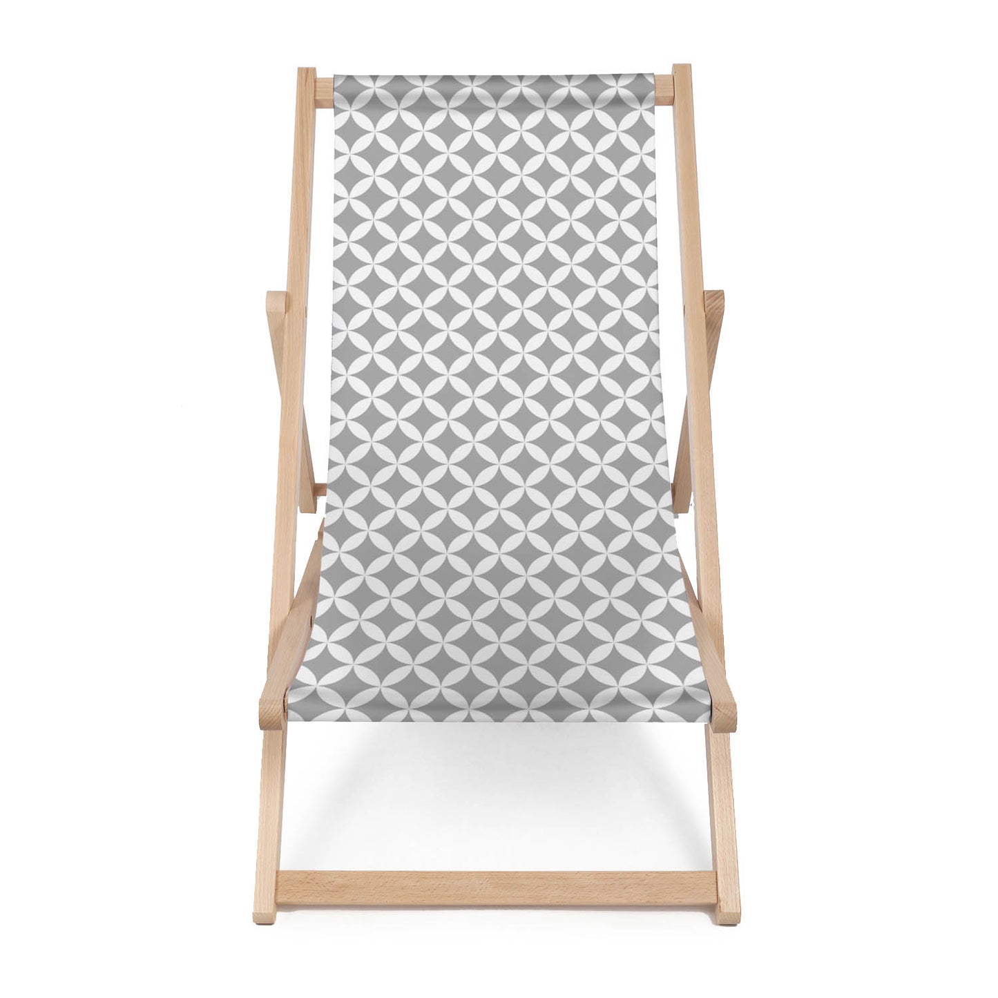 Holz Liegestuhl Grey Geometric Rhombus