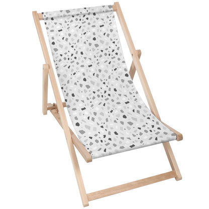 Holz Liegestuhl Monochromatic Terrazzo