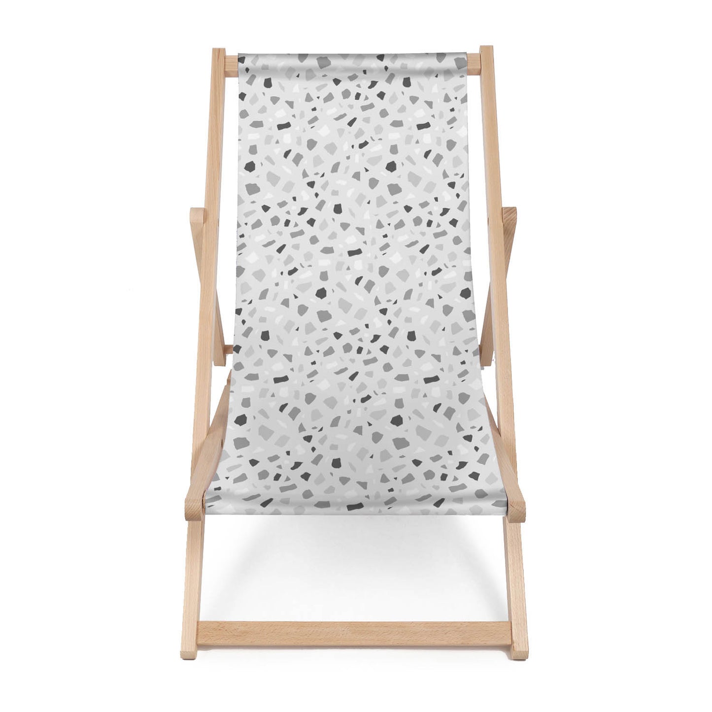 Holz Liegestuhl Monochromatic Terrazzo