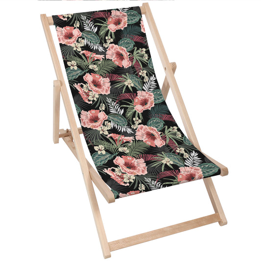 Holz Liegestuhl Red Tropical Petunia