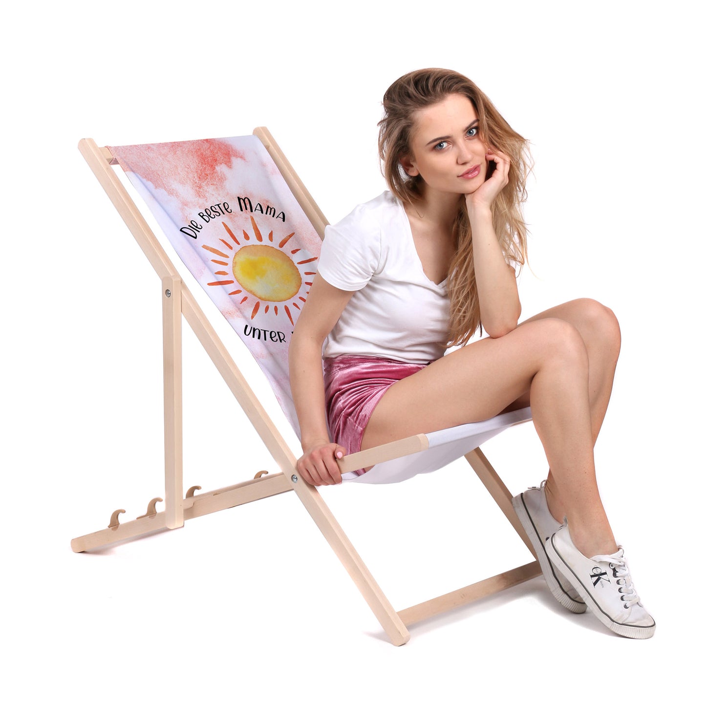Holz Liegestuhl Die Beste Mama Unter Der Sonne