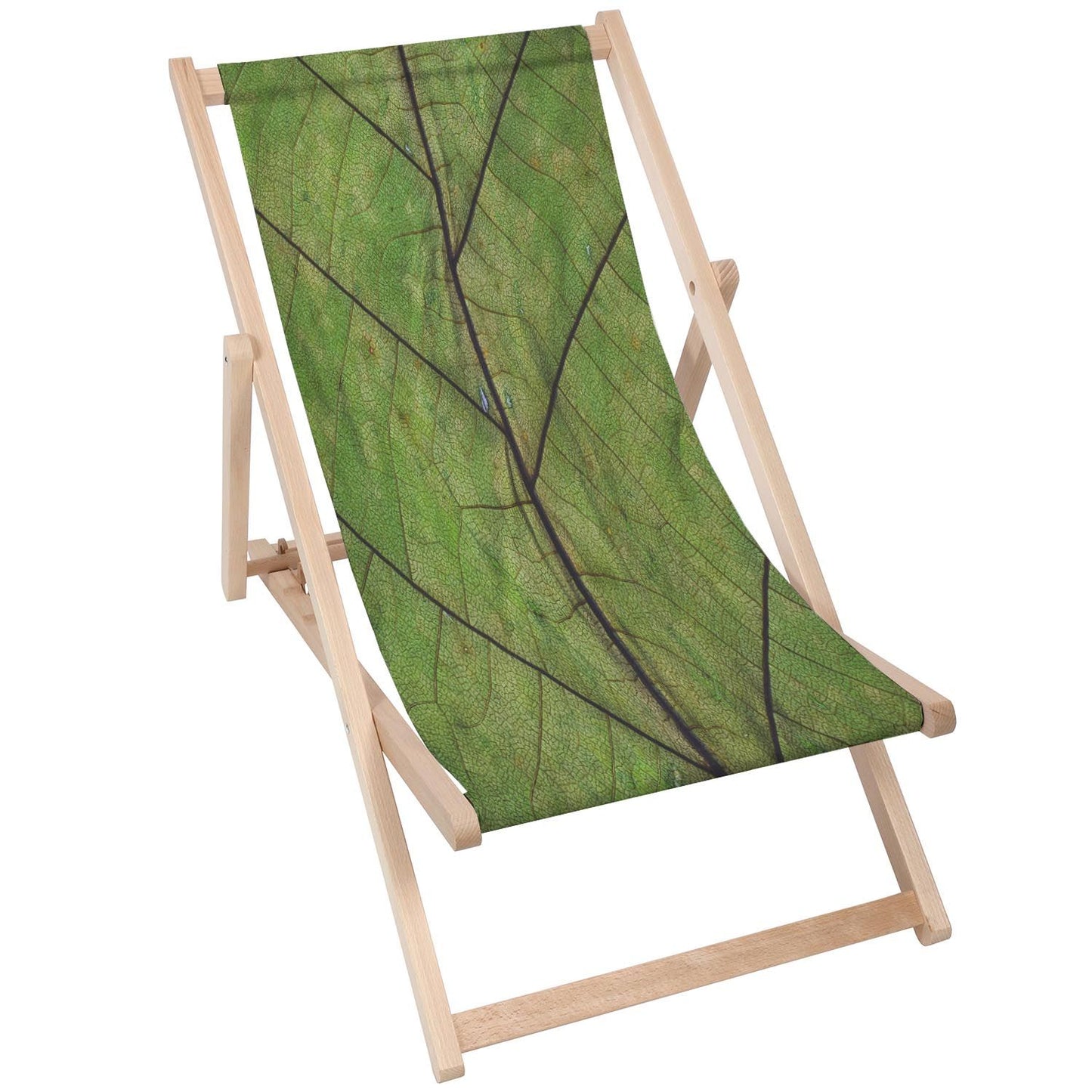 Holz Liegestuhl Green Leaf Blade