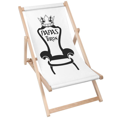 Holz Liegestuhl Papas Thron