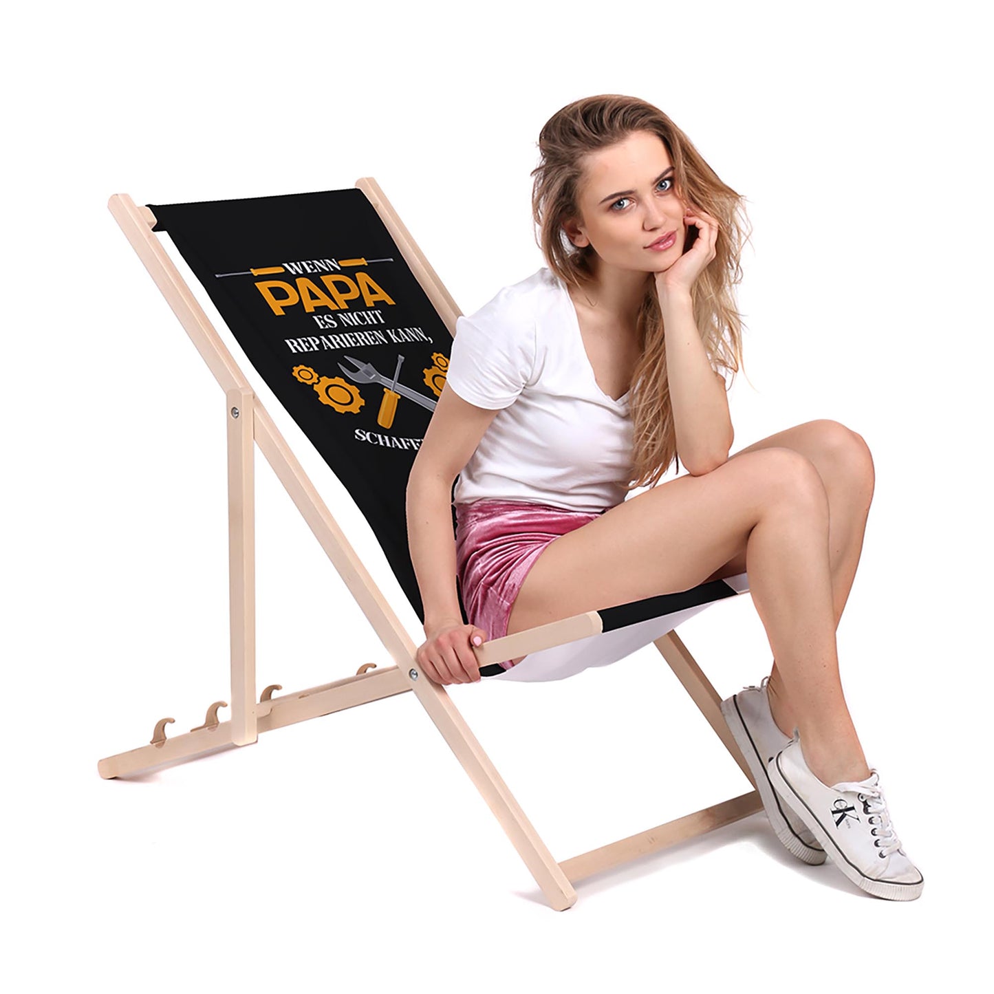 Holz Liegestuhl Wenn Papa Es Nicht Reparieren Kann Schafft Es Keiner
