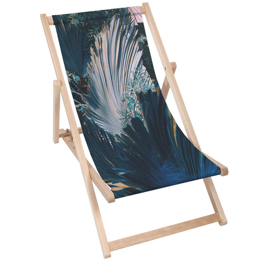 Holz Liegestuhl Floral Composition