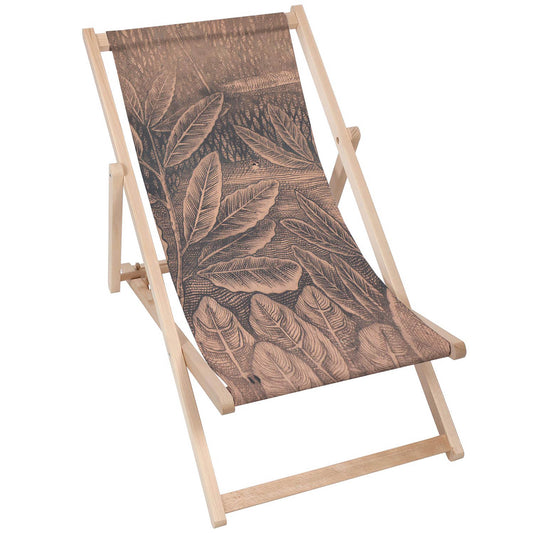 Holz Liegestuhl Floral Drawing