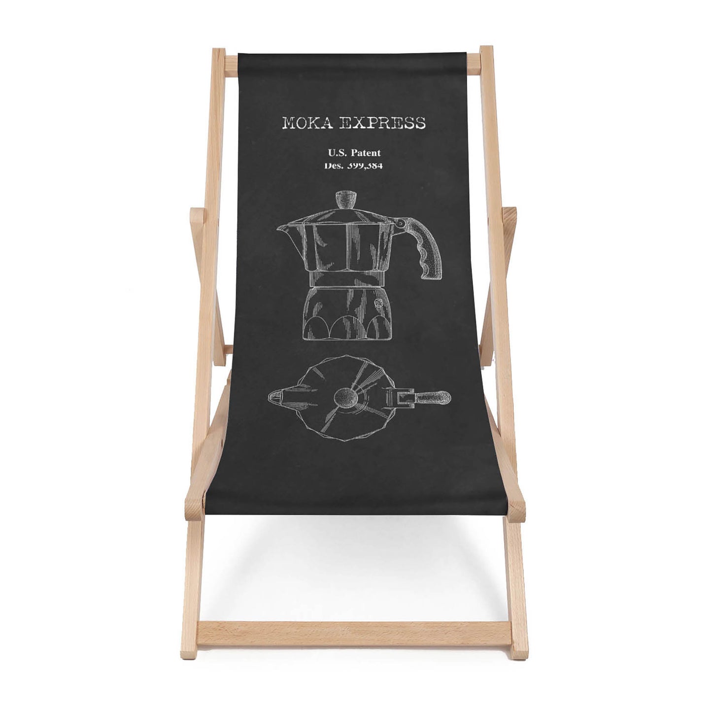 Holz Liegestuhl Moka Express Black