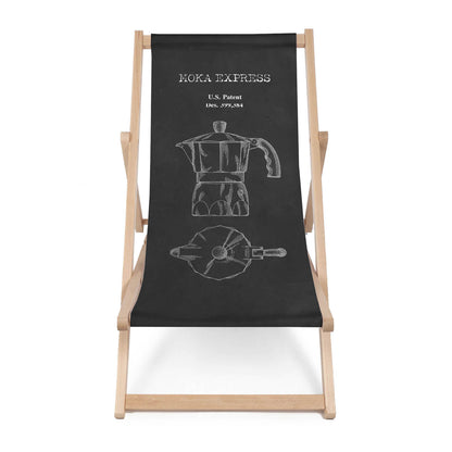 Holz Liegestuhl Moka Express Black