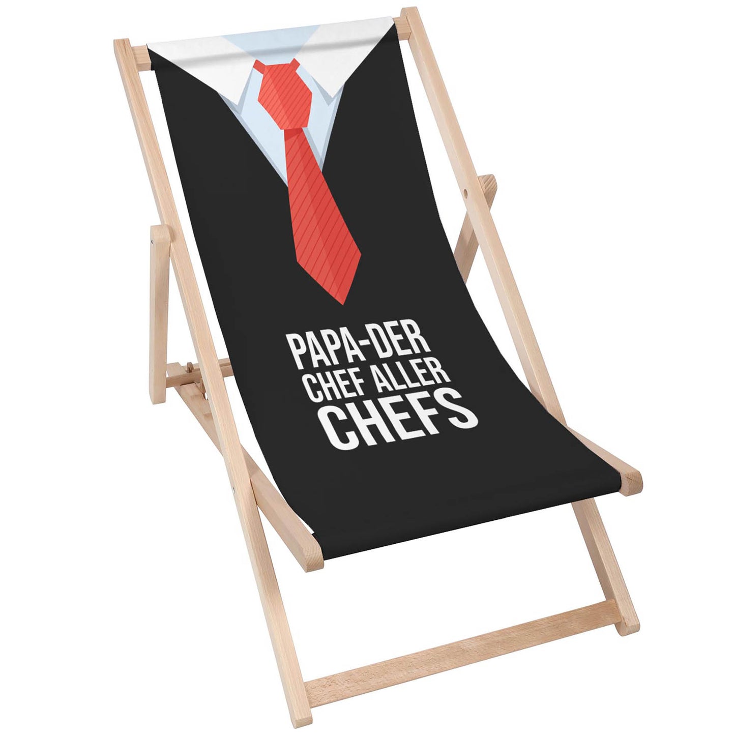 Holz Liegestuhl Papa Der Chef Aller Chefs