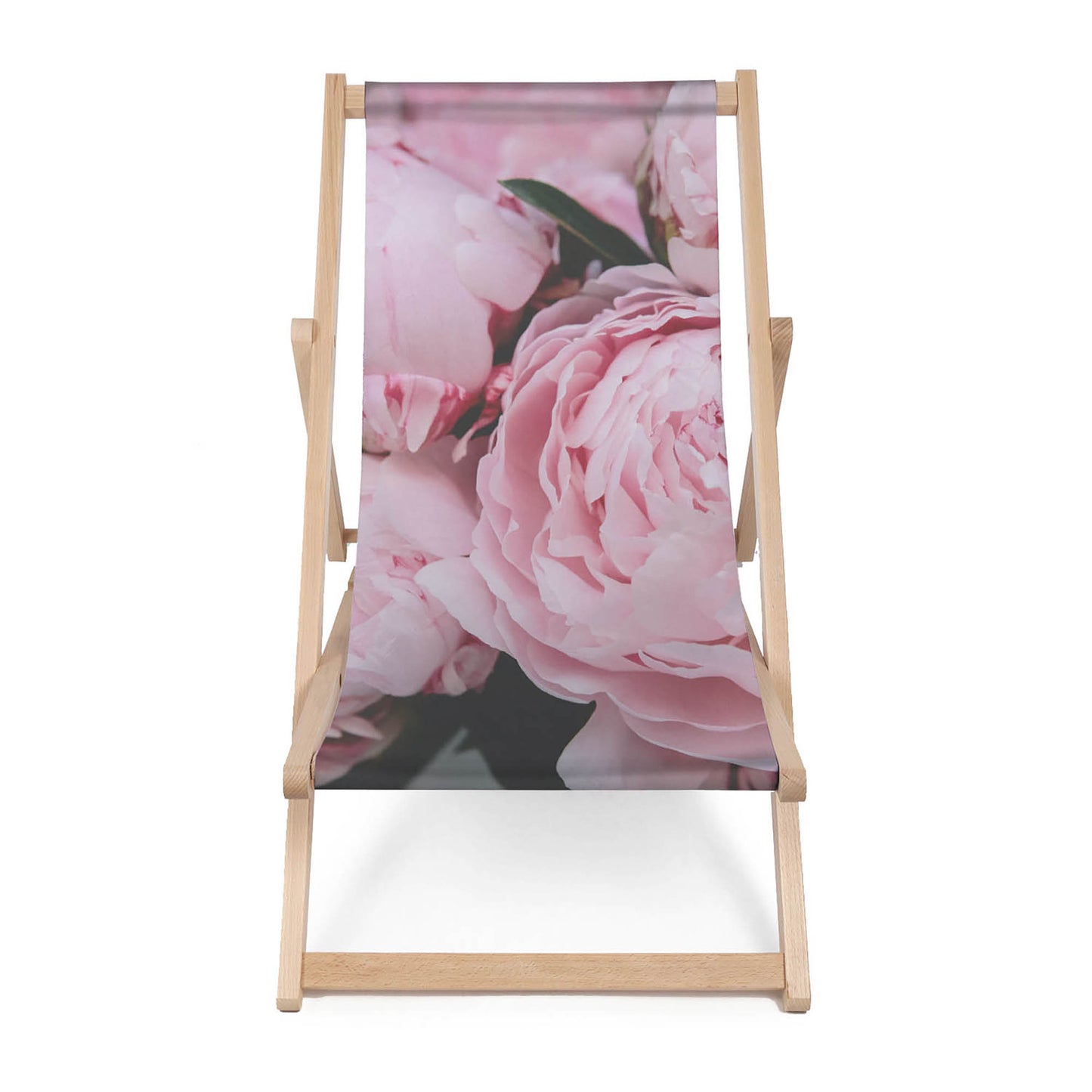 Holz Liegestuhl Peonies Blossom