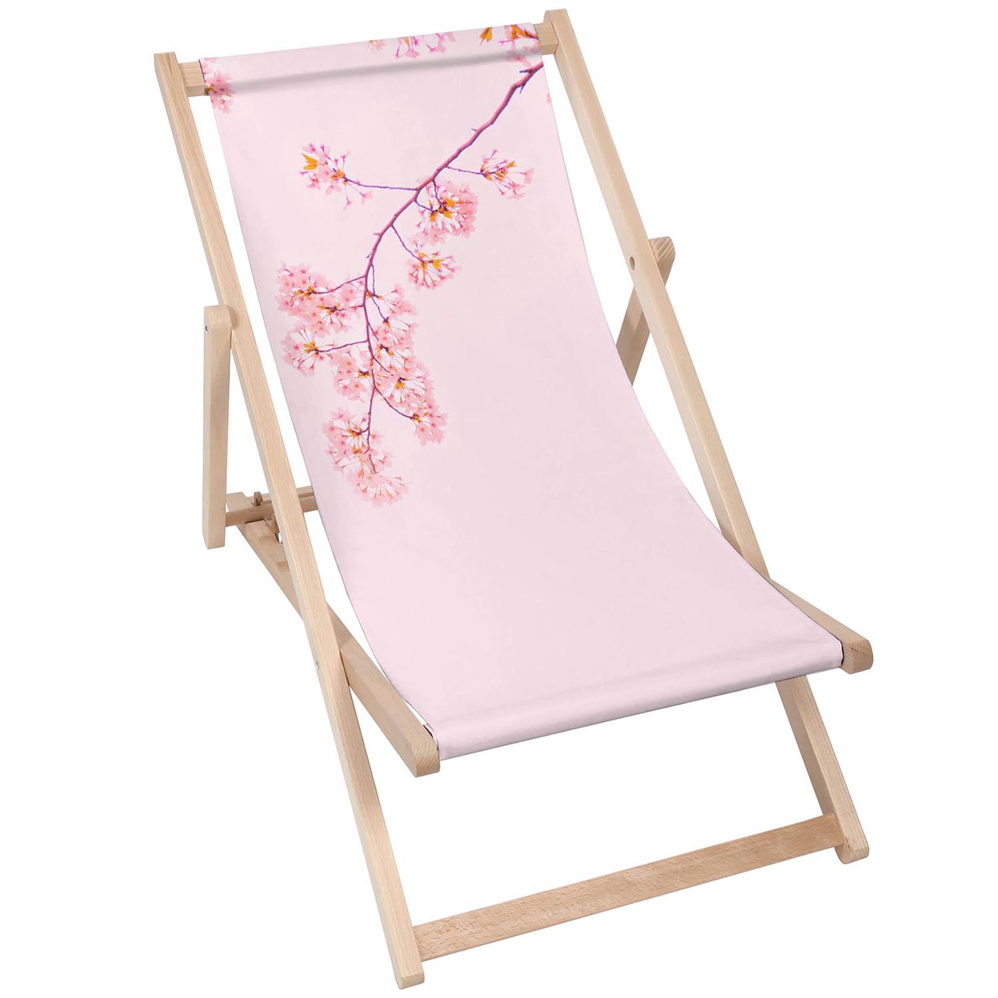 Holz Liegestuhl Pink Floral Vibes