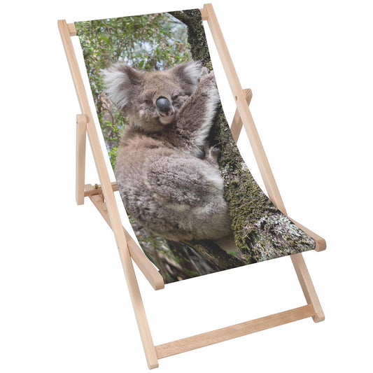 Holz Liegestuhl Sleepy Koala