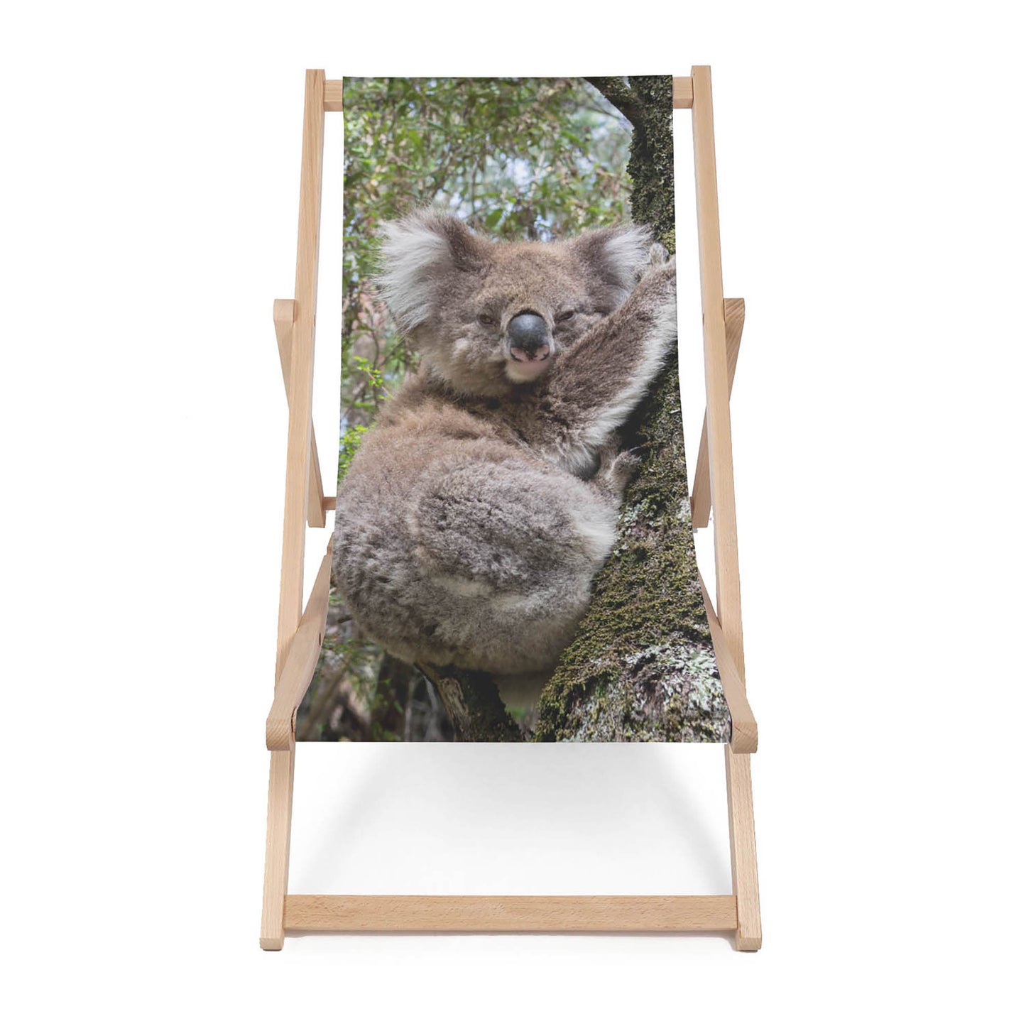 Holz Liegestuhl Sleepy Koala