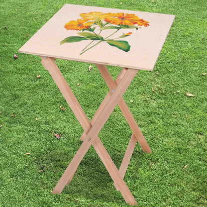 Kaffeetisch Vintage Orange Flowers