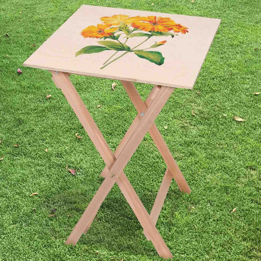 Kaffeetisch Vintage Orange Flowers