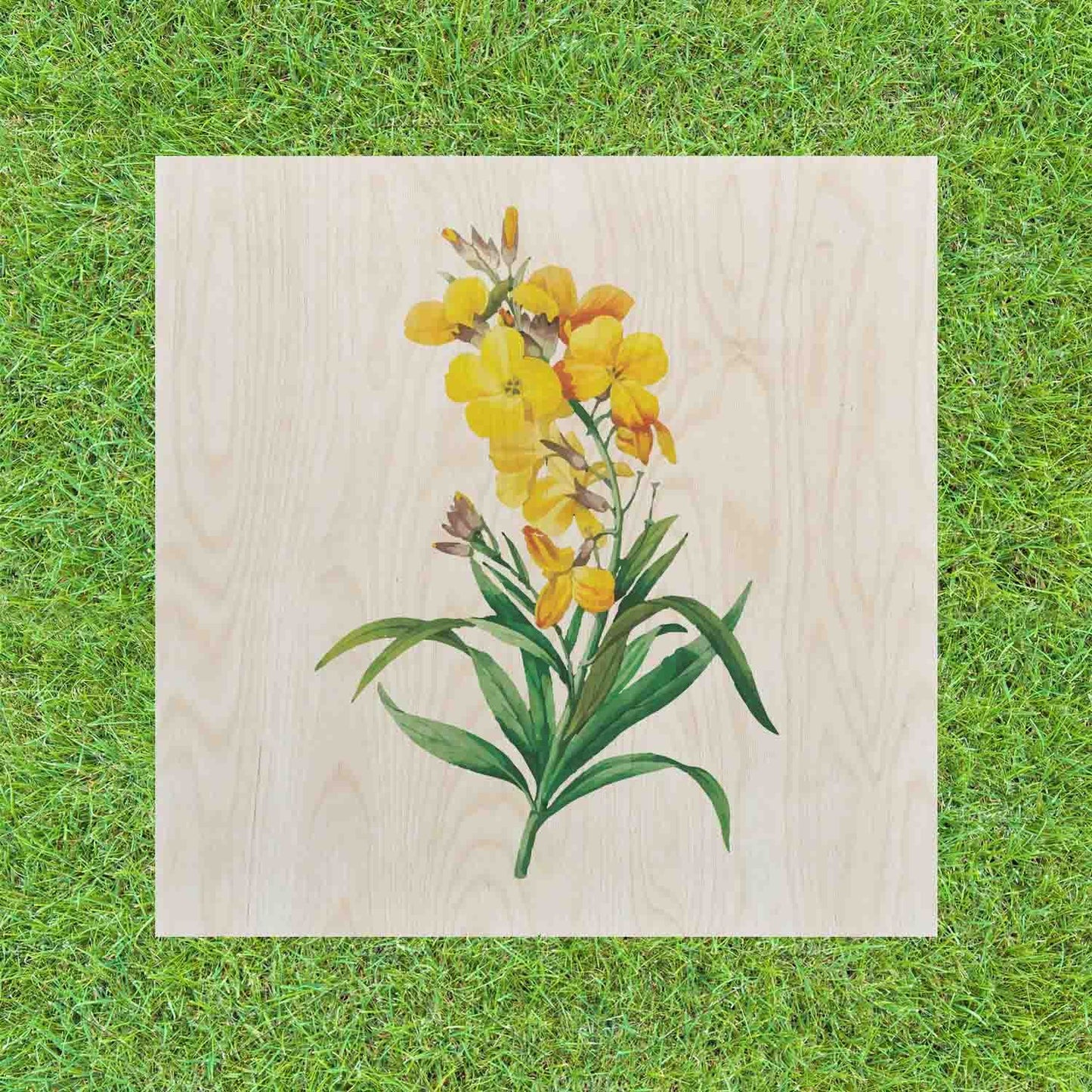 Kaffeetisch Vintage Yellow Flowers