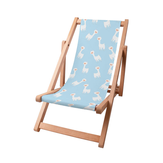 Liegestuhl für Kinder llama Blue