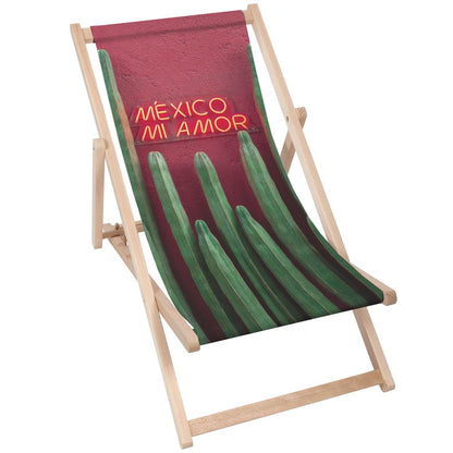 Holz Liegestuhl Mexico Mi Amor - esunbed