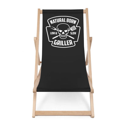 Holz Liegestuhl Natural Born Griller
