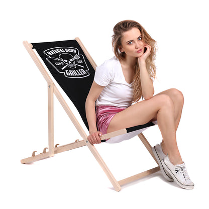 Holz Liegestuhl Natural Born Griller