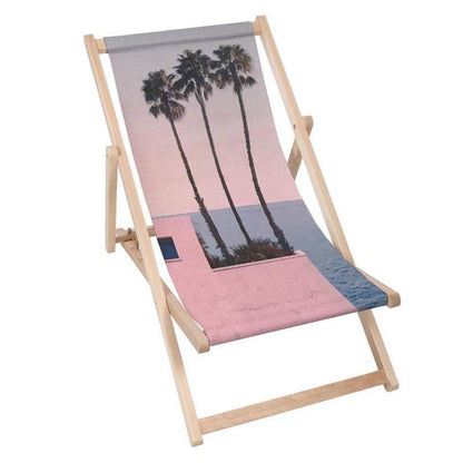 Holz Liegestuhl Palms City Art - esunbed