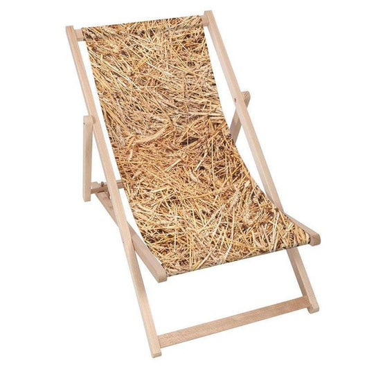 Holz Liegestuhl Village Straw