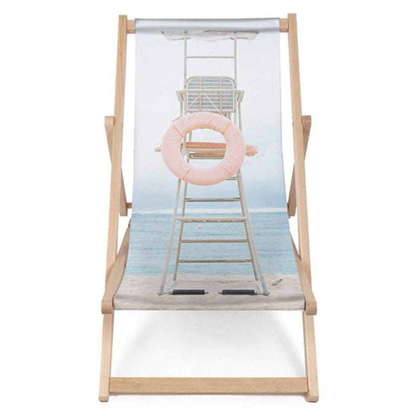 Holz Liegestuhl Vintage Lifeguard - esunbed