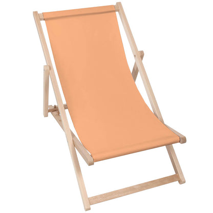 Holz Liegestuhl Beige - esunbed