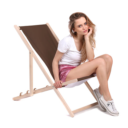 Holz Liegestuhl Brown - esunbed