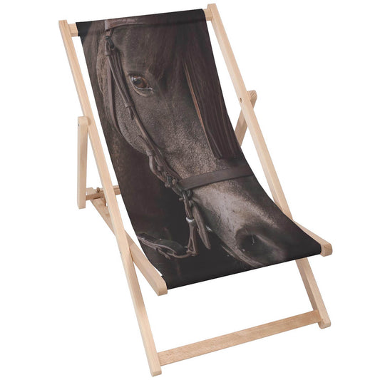 Holz Liegestuhl Dark Horse