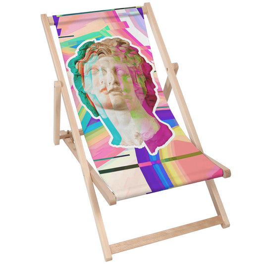 Holz Liegestuhl Double Face Monument