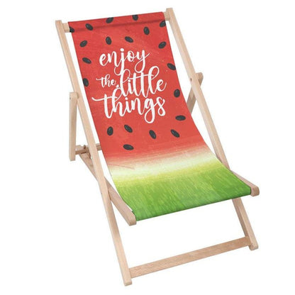 Holz Liegestuhl Enjoy the little things - esunbed