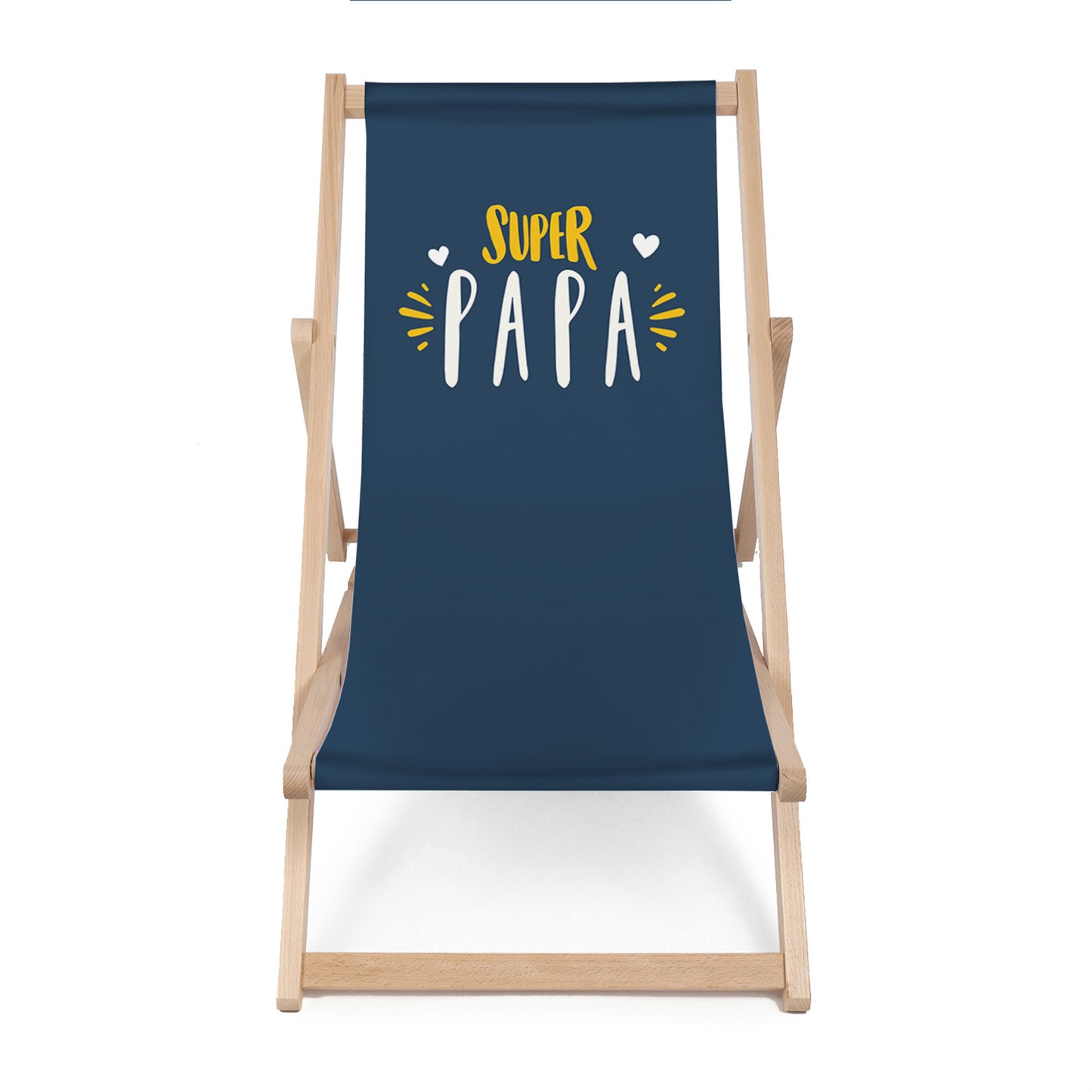 Holz Liegestuhl Super Papa