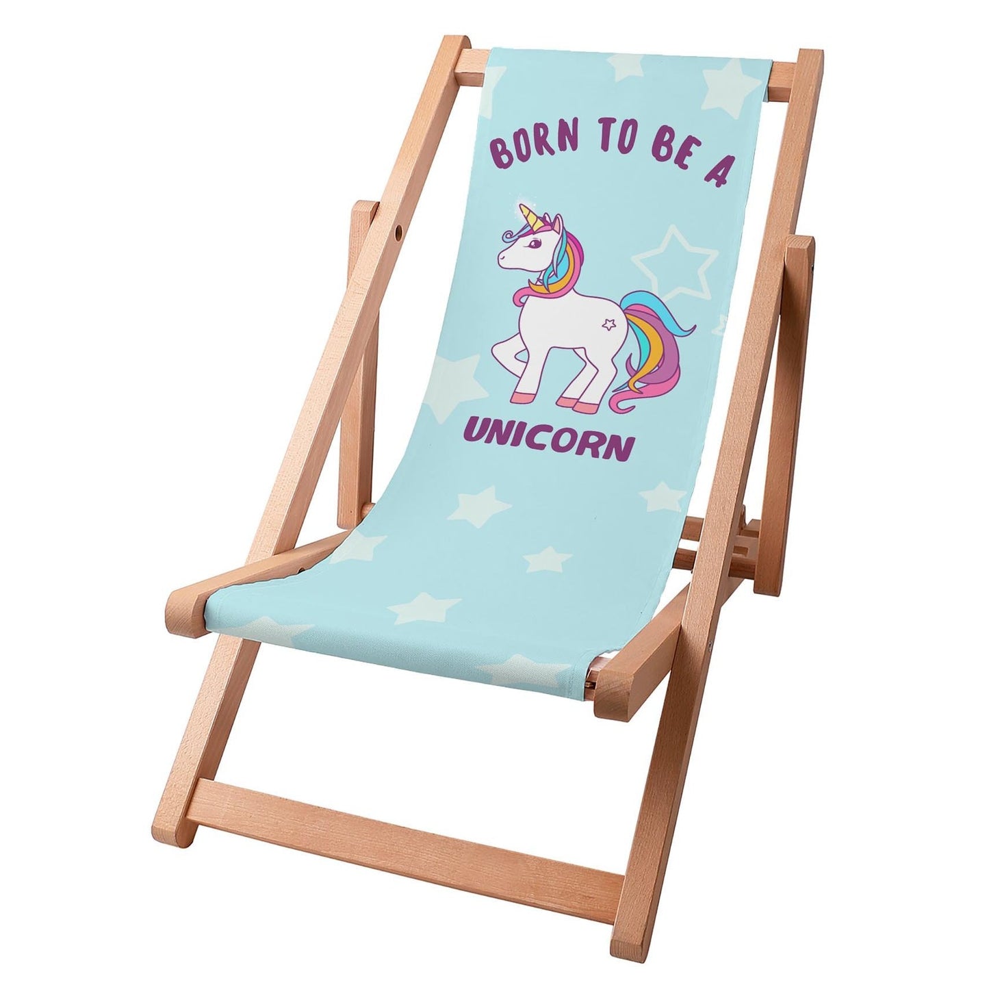 Liegestuhl für Kinder Born To Be Unicorn