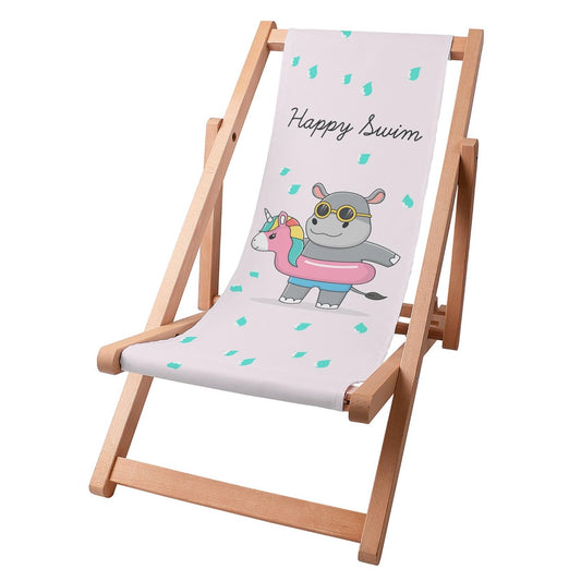 Liegestuhl für Kinder Happy Swim Girl