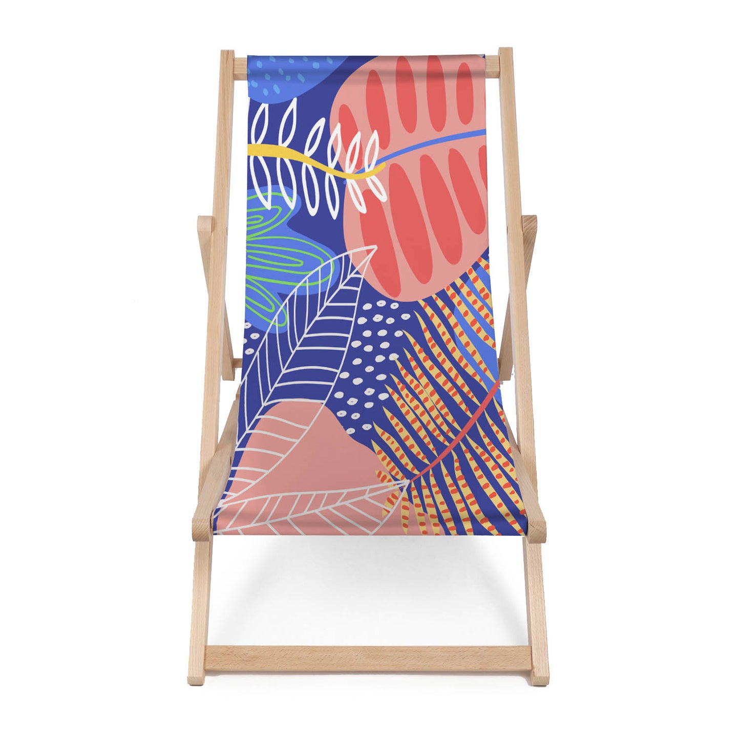 Holz Liegestuhl Abstract Hand Draw Floral