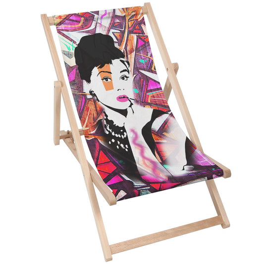 Holz Liegestuhl Audrey Colourful