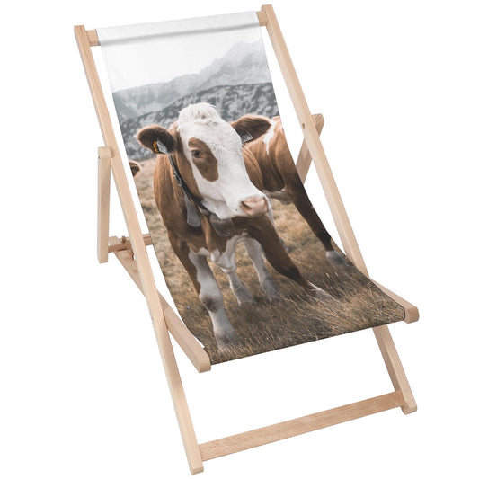 Holz Liegestuhl Cow - esunbed