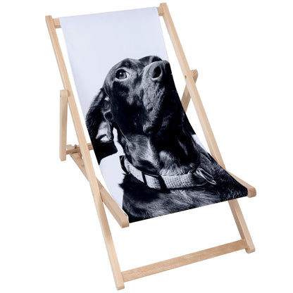 Holz Liegestuhl Dog