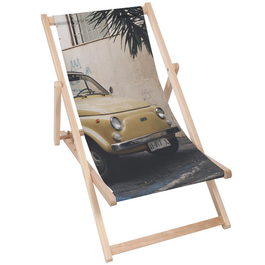 Holz Liegestuhl Fiat 500