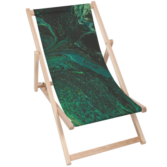 Holz Liegestuhl Green Lava