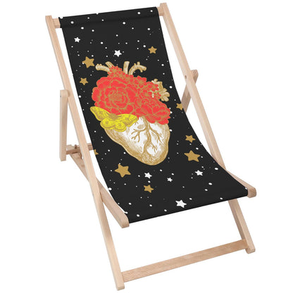 Holz Liegestuhl Heart