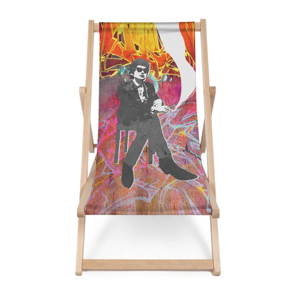 Holz Liegestuhl Man In Black