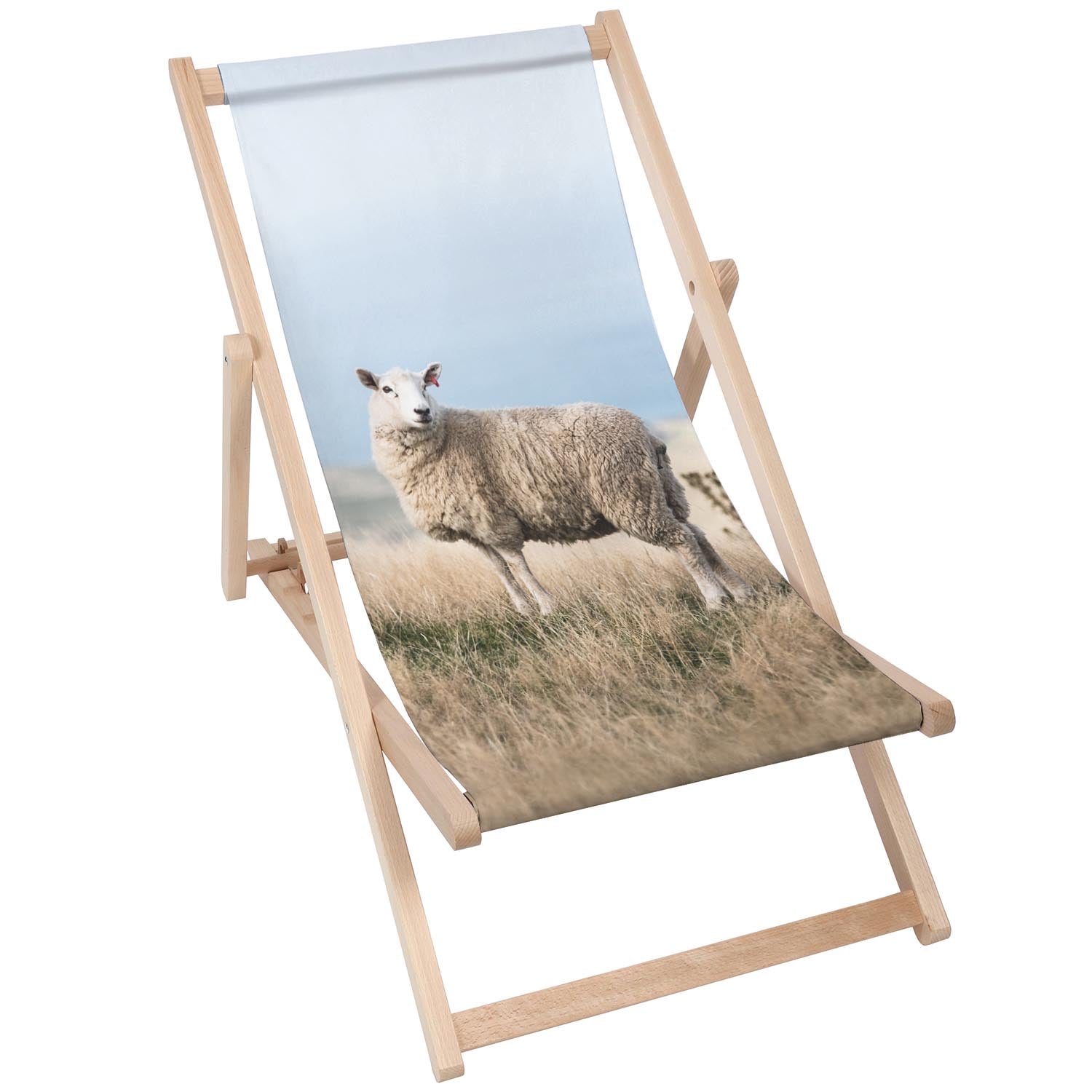 Holz Liegestuhl Sheep - esunbed