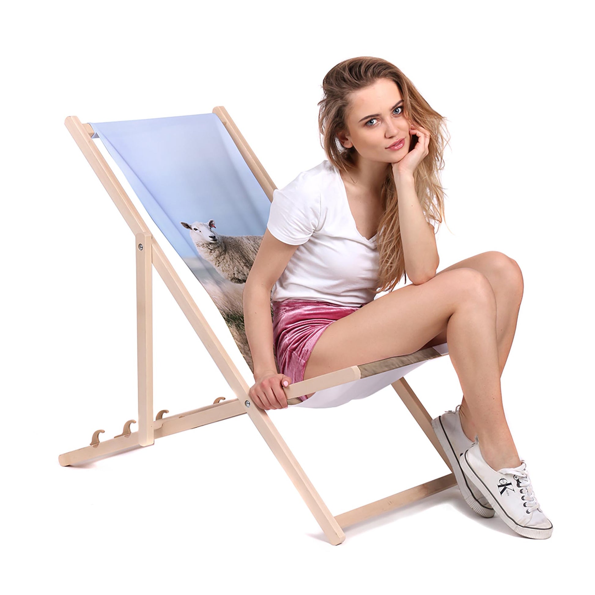 Holz Liegestuhl Sheep - esunbed