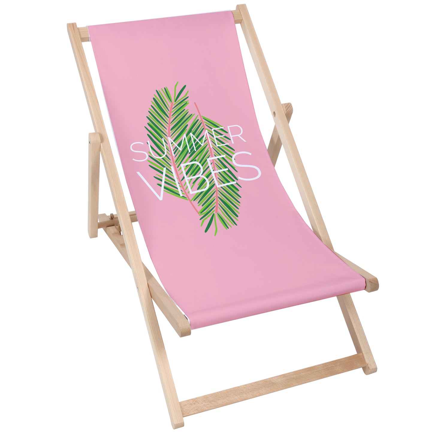 Holz Liegestuhl Summer Vibes